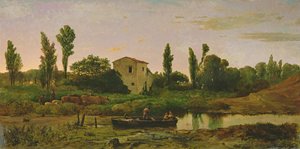 Landschaft mit Boot, 1867